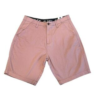 PLUGG Clothing Men's Shorts Flex Waist Flat Front Rose‎ Quartz Pink Size 31 NWT